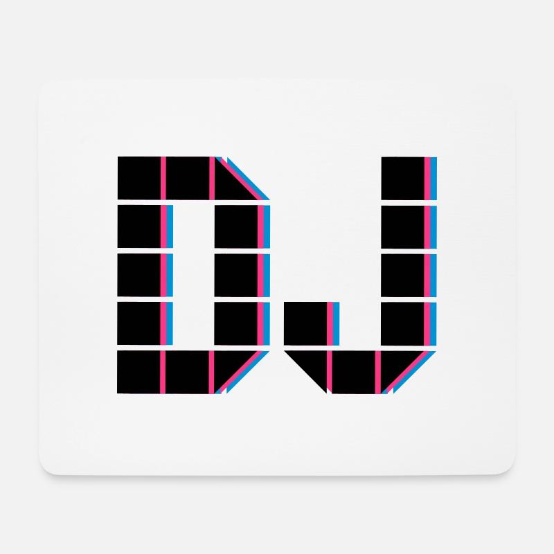 DJ - Mousepad (Querformat) - Weiß