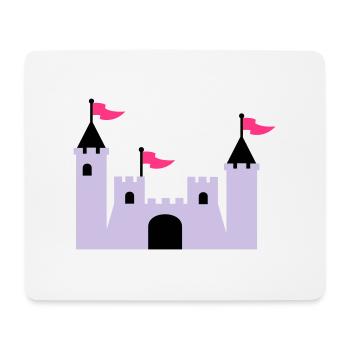 Château - Tapis de souris (format paysage) - blanc - Devant