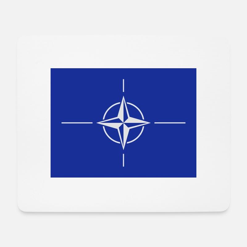 Nordatlantikpakt-Organisation NATO - Mousepad (Querformat) - Weiß