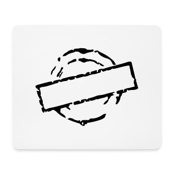 stempel_vec_1 de - Mousepad (Querformat) - Weiß - Vorne