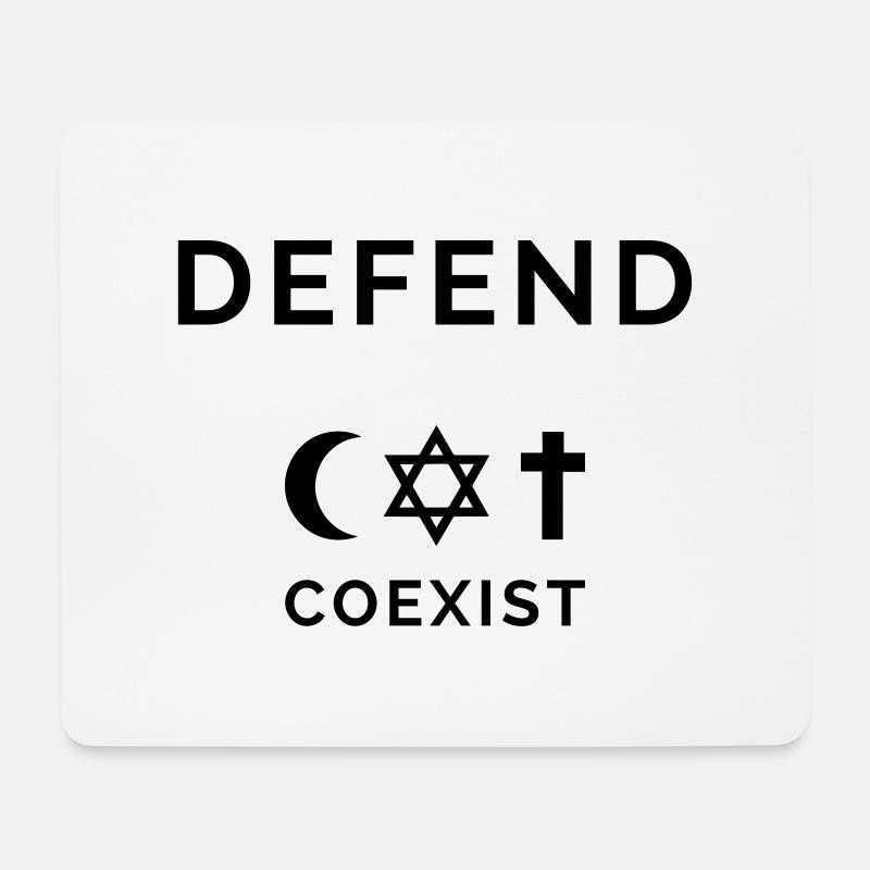 coexist - r04 - Mousepad (Querformat) - Weiß