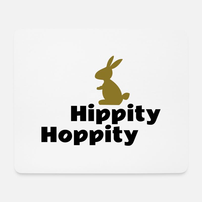 hase - Mousepad (Querformat) - Weiß