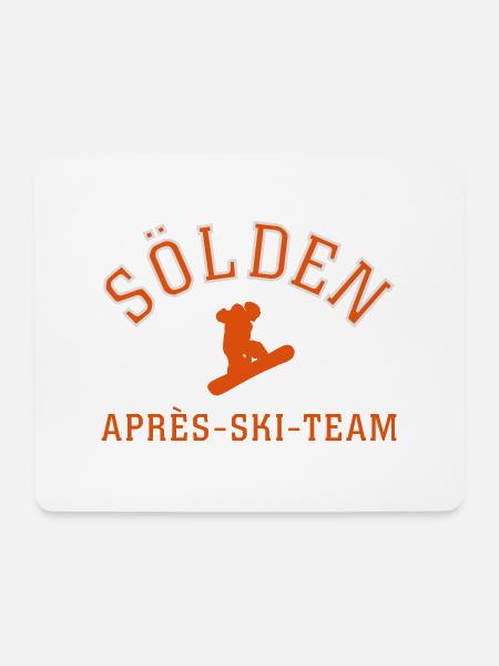 Sölden Après Ski T-Shirt - Mousepad (Querformat) - Weiß