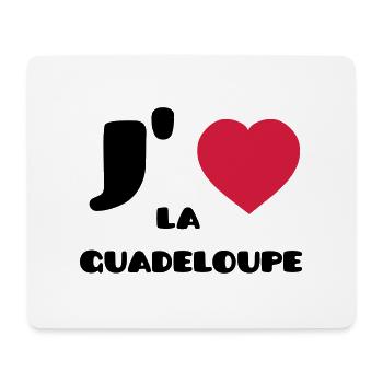 J'aime la Guadeloupe (V) - Mouse Pad (horizontal) - white - Front