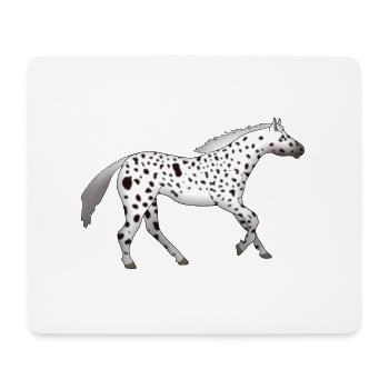 Appaloosa läuft - Mousepad (Querformat) - Weiß - Vorne