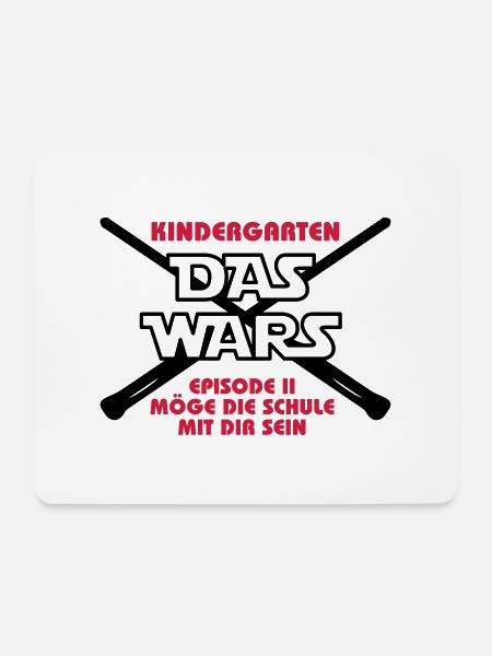 DAS WARS_v2 - Mousepad (Querformat) - Weiß