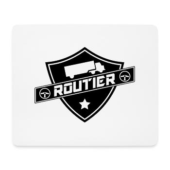blason routier - Tapis de souris (format paysage) - blanc - Devant