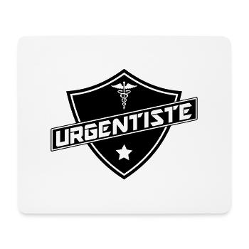 blason urgentiste - Tapis de souris (format paysage) - blanc - Devant