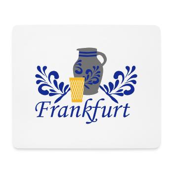 Frankfurt Bembel Geripptes - Mousepad (Querformat) - Weiß - Vorne