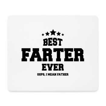 BEST FARTER EVER lustiger Spruch Vater Vatertag - Mousepad (Querformat) - Weiß - Vorne