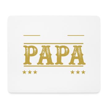 "Best papa ever" t-shirt humour papa père - Tapis de souris (format paysage) - blanc - Devant