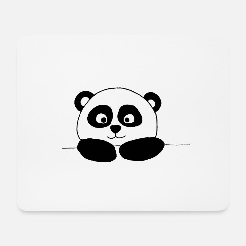 PANDA - Mousepad (Querformat) - Weiß