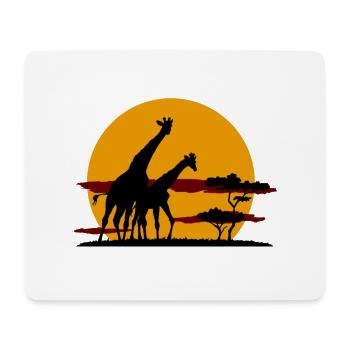 giraffe - Mousepad (Querformat) - Weiß - Vorne