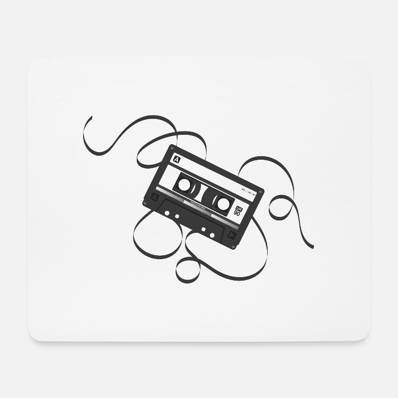 Compact Cassette - Mouse Pad (horizontal) - white