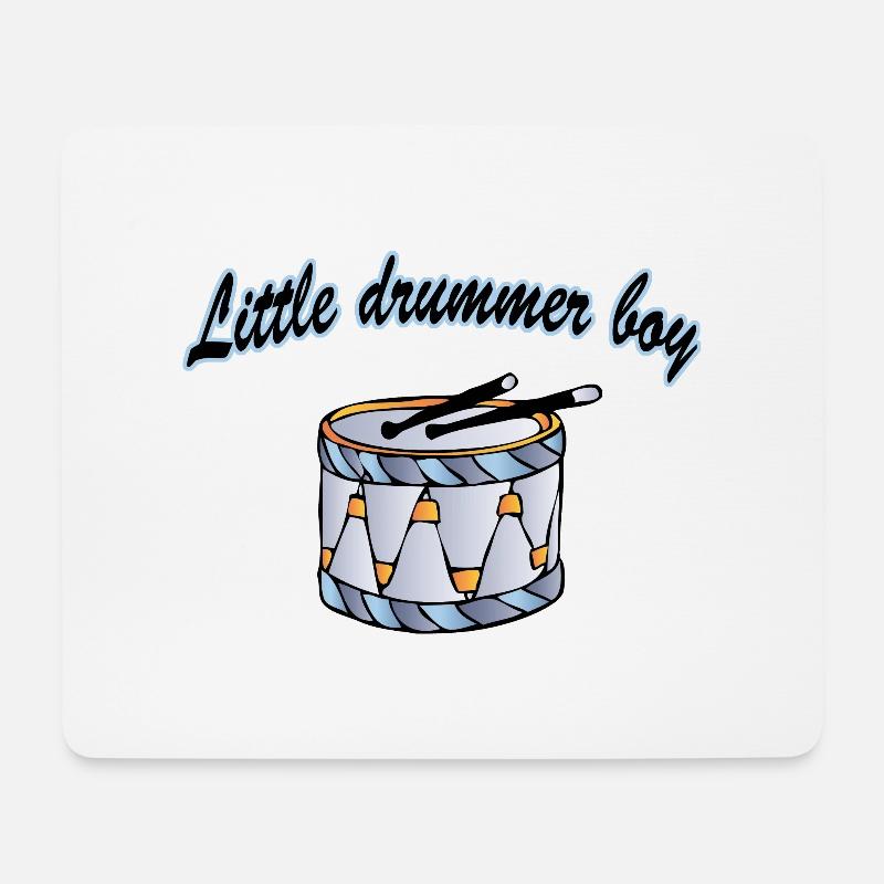 little drummer boy - Mousepad (Querformat) - Weiß