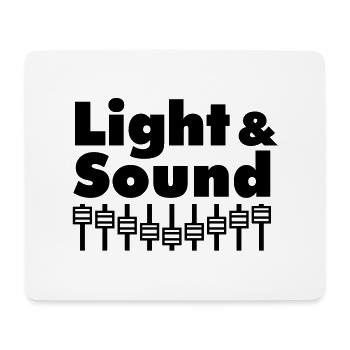 Light & Sound - Mousepad (Querformat) - Weiß - Vorne