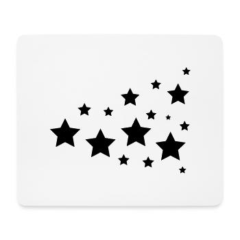 stars - Tapis de souris (format paysage) - blanc - Devant