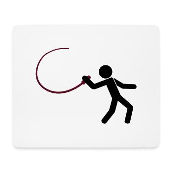 M8 mit Peitsche - Mousepad (Querformat) - Weiß - Vorne