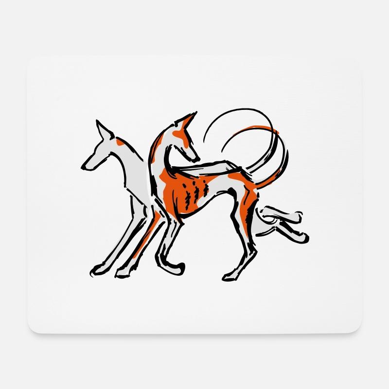 podi_duo - Mousepad (Querformat) - Weiß