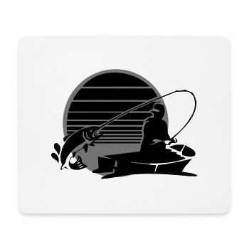 Angeln - Mousepad (Querformat) - Weiß - Vorne
