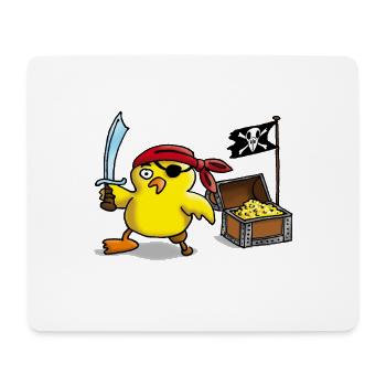 pirate_chick_a - Mousepad (Querformat) - Weiß - Vorne