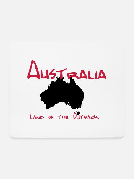 Australien - Mousepad (Querformat) - Weiß