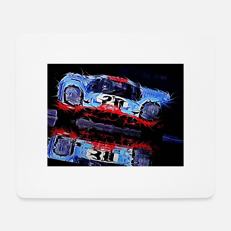 Motor Racing - Mousepad (Querformat) - Weiß