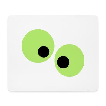 Lustige Augen - Mousepad (Querformat) - Weiß - Vorne
