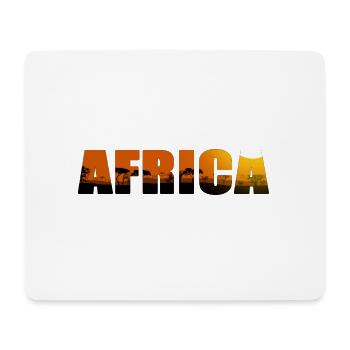 Africa Landscape Lettering - Mouse Pad (horizontal) - white - Front