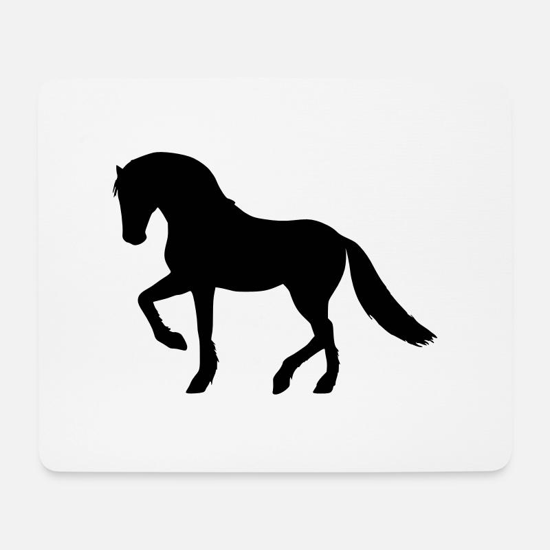 horse - Mouse Pad (horizontal) - white