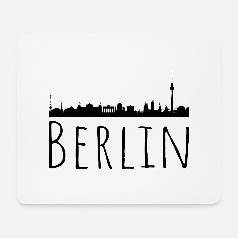Berlin Stadtbild - Mousepad (Querformat) - Weiß