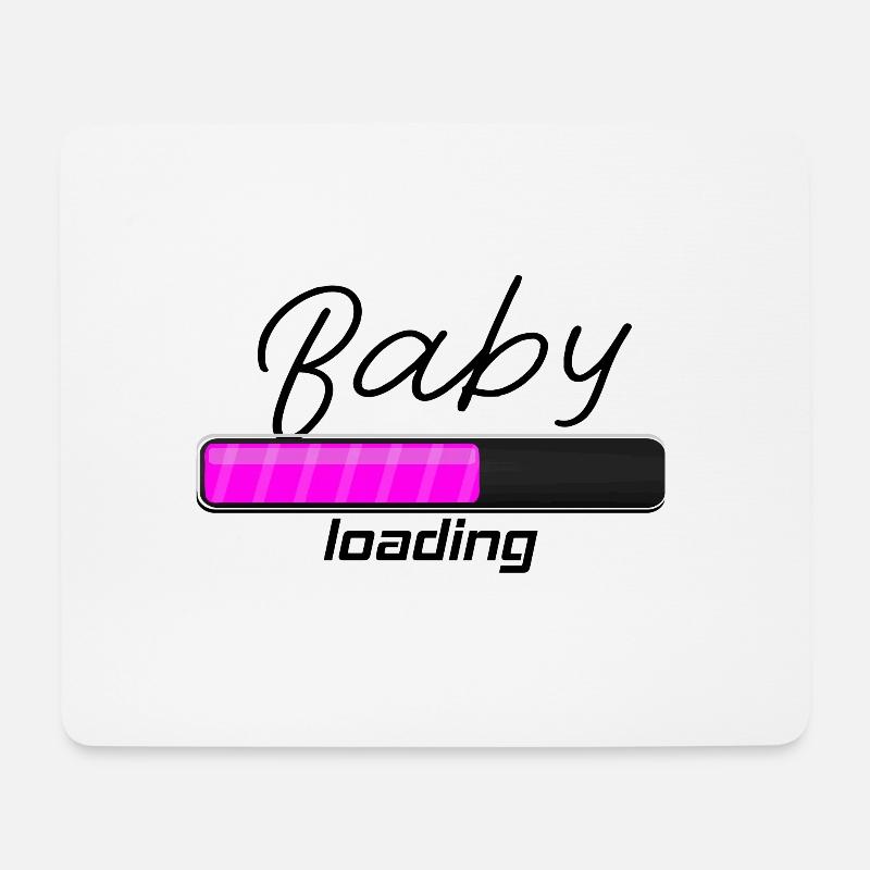 Baby loading - Baby unterwegs! Schwangerschaft - Mousepad (Querformat) - Weiß