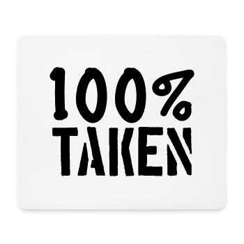 100 pour cent taken pardon amour amour couple pae - Tapis de souris (format paysage) - blanc - Devant