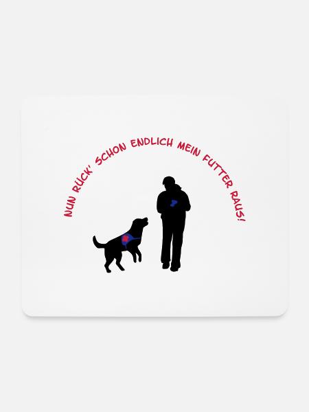 Rettungshund - Mousepad (Querformat) - Weiß