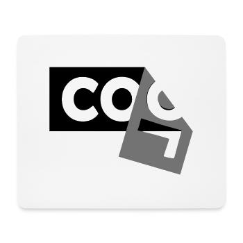 Halb abgerissenes Design - Mousepad (Querformat) - Weiß - Vorne