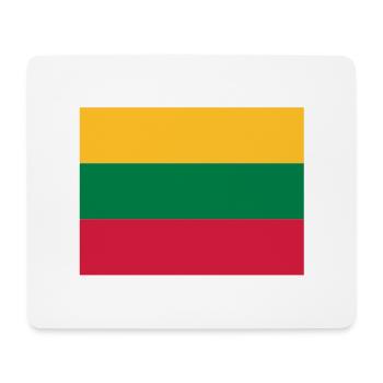 drapeau_lituanie - Mouse Pad (horizontal) - white - Front