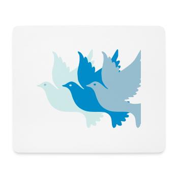 paix - Tapis de souris (format paysage) - blanc - Devant