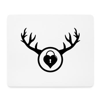 Cuckold - The horned man's birthday gift - Mouse Pad (horizontal) - white - Front