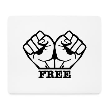 free_t1 - Tapis de souris (format paysage) - blanc - Devant