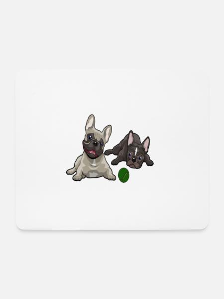 French Bulldog, French Bulldog - Mouse Pad (horizontal) - white
