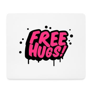 free_hugs__f2 - Mousepad (Querformat) - Weiß - Vorne