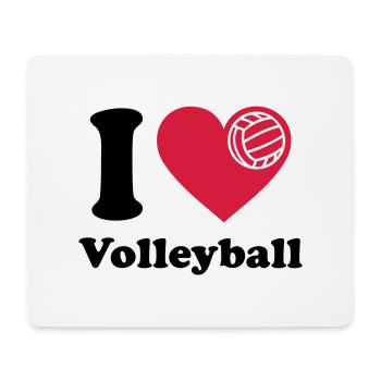 Volleyball Volley-ball Volley - Tapis de souris (format paysage) - blanc - Devant