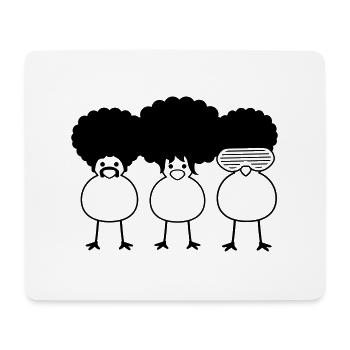 Funky Chicks - Mouse Pad (horizontal) - white - Front