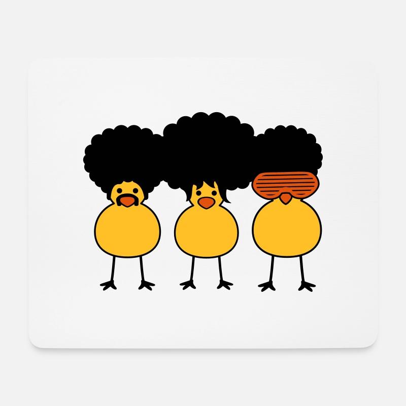 Funky Chicks - Mousepad (Querformat) - Weiß