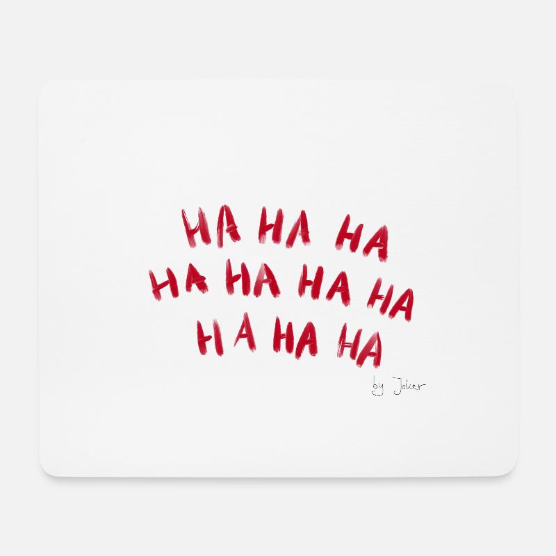 HA HA HA HA HA HA HA HA HA HA - Mousepad (Querformat) - Weiß