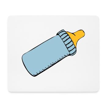 baby bottle - Mouse Pad (horizontal) - white - Front