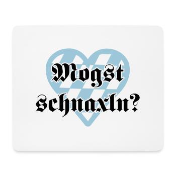 Mogst schnaxln - Mousepad (Querformat) - Weiß - Vorne