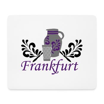 Frankfurt - Bembel - Geripptes - Mousepad (Querformat) - Weiß - Vorne
