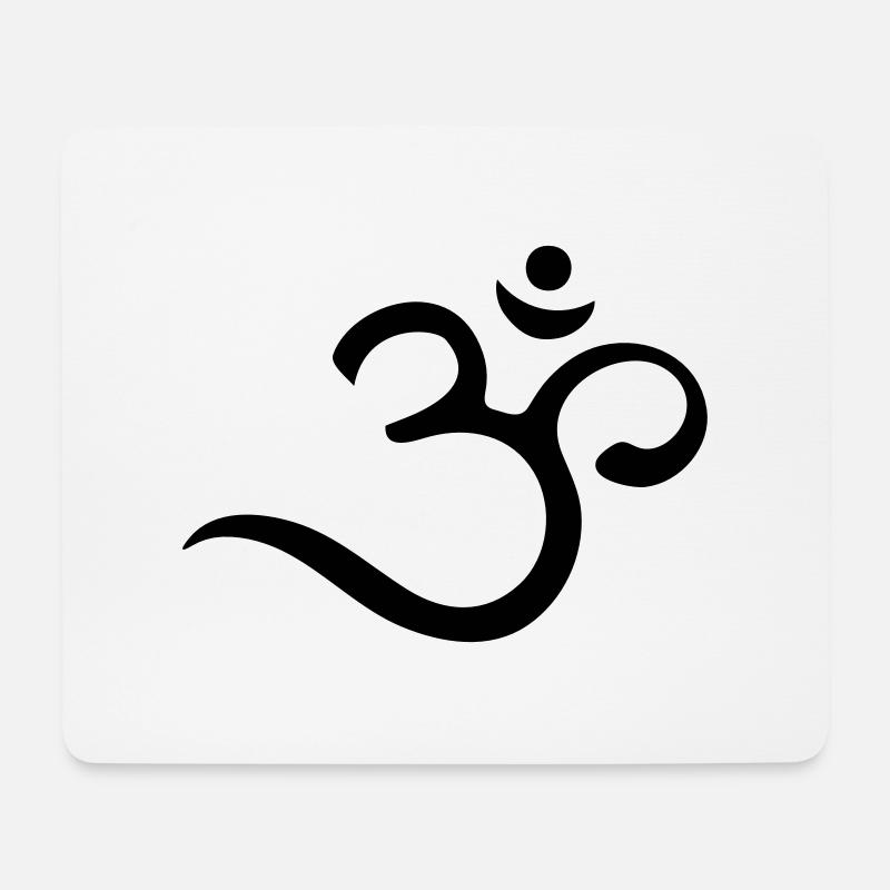 Om Mantra, Symbol, Buddhismus, Yoga, Meditation - Mousepad (Querformat) - Weiß