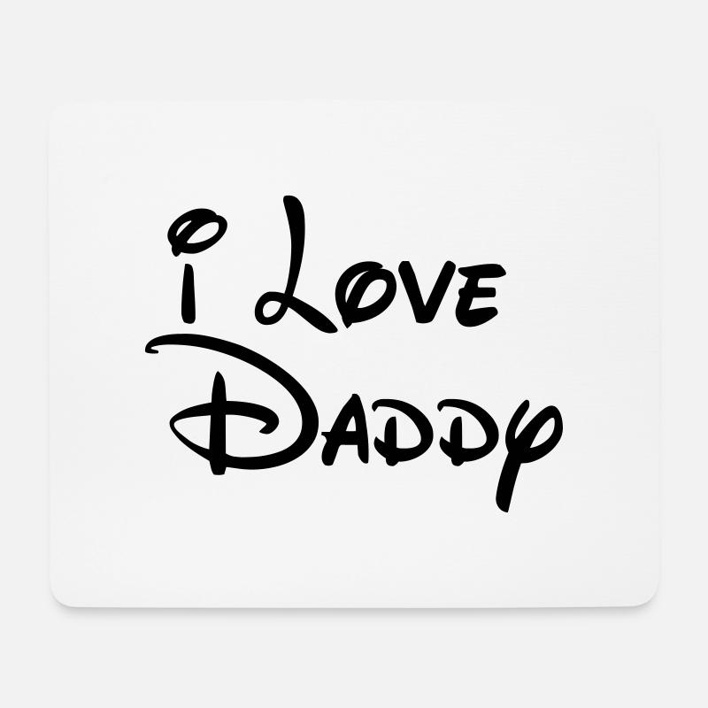 i-love-daddy - Mouse Pad (horizontal) - white